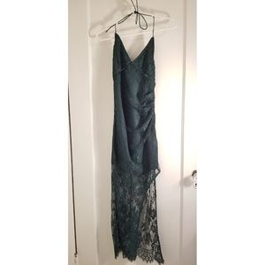 X by NBD Ellie Dress in Hunter Green, Size